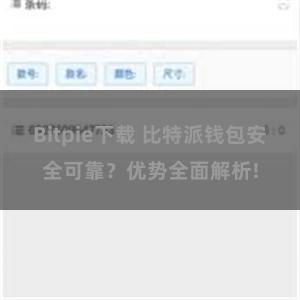Bitpie下载 比特派钱包安全可靠？优势全面解析!