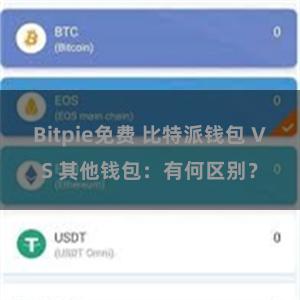 Bitpie免费 比特派钱包 VS 其他钱包：有何区别？