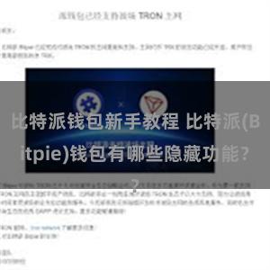 比特派钱包新手教程 比特派(Bitpie)钱包有哪些隐藏功能？