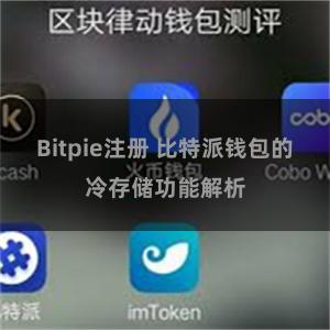 Bitpie注册 比特派钱包的冷存储功能解析