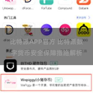 比特派APP官方 比特派数字货币安全保障措施解析