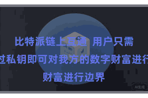 比特派链上互通  用户只需要通过私钥即可对我方的数字财富进行边界